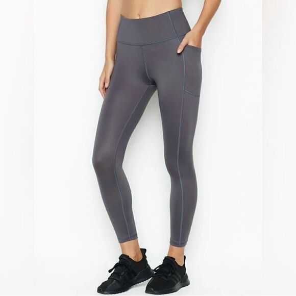 Victorias Secret Incredible Essential Pocket Legging Purple Grey Size 4 - Picture 1 of 14